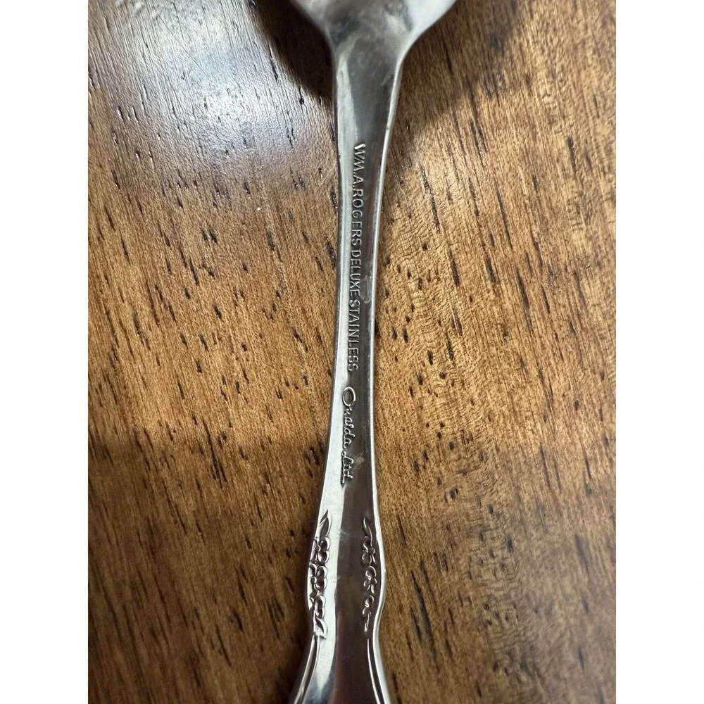 Mansfield (Stainless) By Oneida Silver Lot Of 17, Flower Print, Vintage Flatware